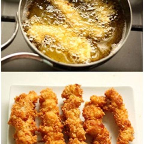 Cách làm salad gà chiên