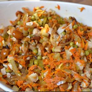 Cách làm salad gà nấm