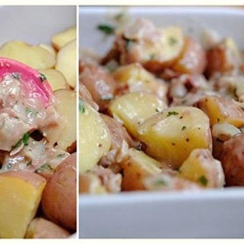 Cách làm salad khoai tây nóng
