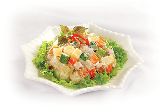 Salad khoai tây thịt gà