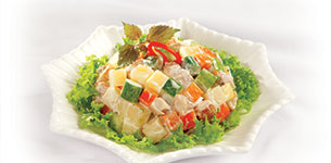 Salad khoai tây thịt gà
