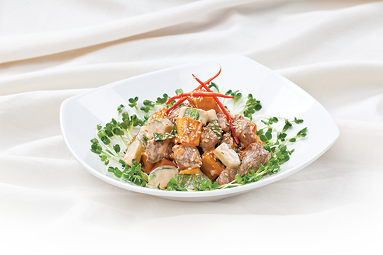 Salad khoai trộn thịt bò