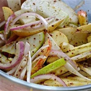 Cách làm salad lê táo