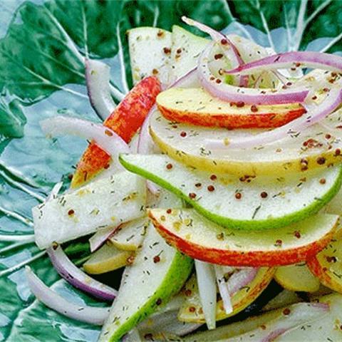 Cách làm salad lê táo