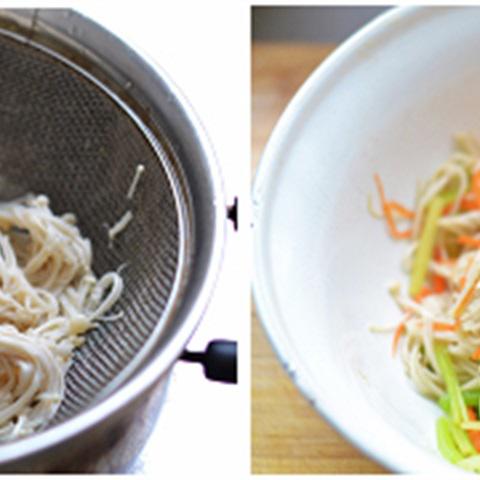 Cách làm salad nấm kim giòn ngọt