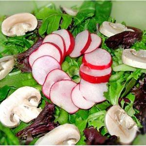 Cách làm salad nấm với củ cải
