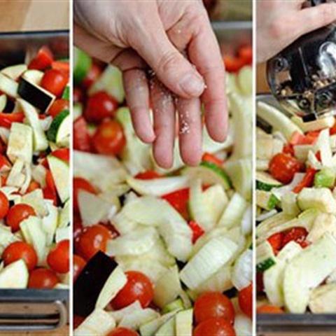 Cách làm salad nui trộn