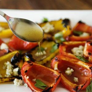 Cách làm salad ớt chuông nướng
