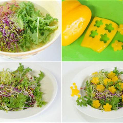 Cách làm salad ớt chuông trộn cay