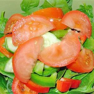 Cách làm salad ớt chuông và mồng tơi