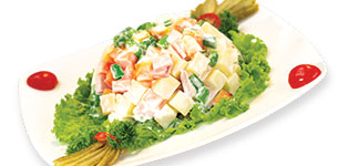 Salad rau củ trộn xốt mayonnaise