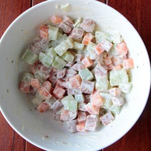 Cách làm salad su su