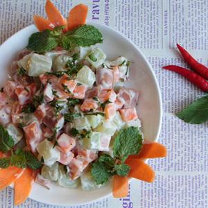 Cách làm salad su su