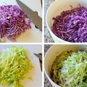 Cách làm salad táo và bắp cải tím
