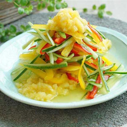 Cách làm salad thơm tứ sắc