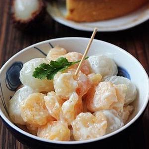 Cách làm salad tôm chôm chôm