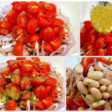 Cách làm salad tôm đậu trắng
