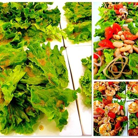 Cách làm salad tôm đậu trắng