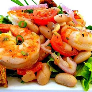 Cách làm salad tôm đậu trắng