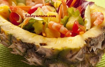 Salad Tôm Dứa (Salad tom dua) chua dịu chống ngán
