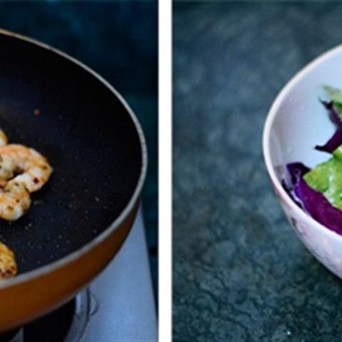 Cách làm Salad tôm rau