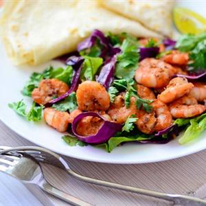 Cách làm Salad tôm rau