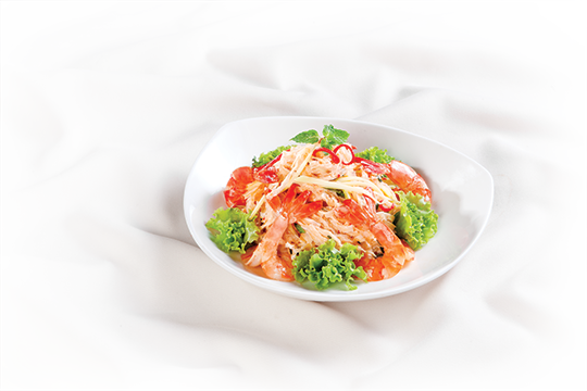 Salad tôm xốt kem