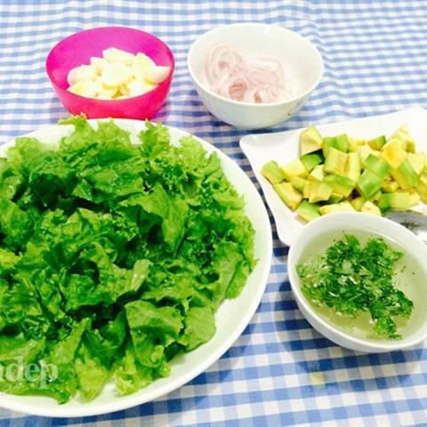 Cách làm salad trái bơ