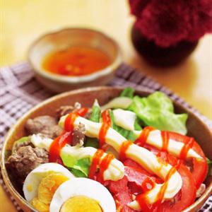 Cách làm salad trộn thịt bò
