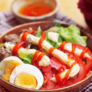 Cách làm salad trộn thịt bò