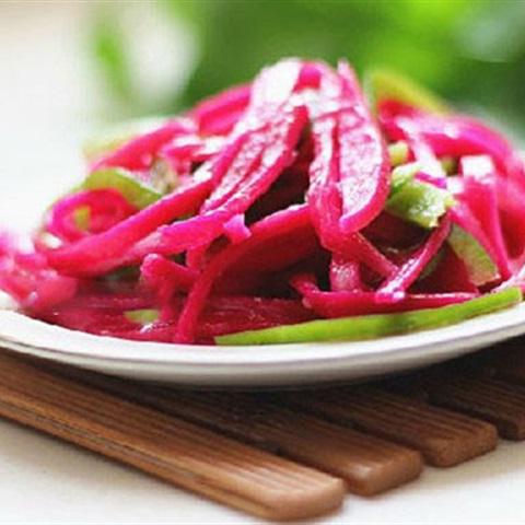 Cách làm salad vỏ thanh long