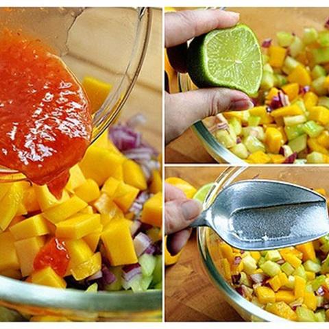 Cách làm salad xoài dưa leo