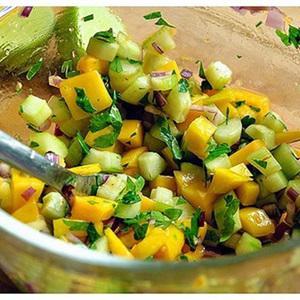 Cách làm salad xoài dưa leo