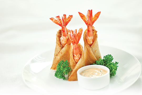 Sandwich cuốn tôm