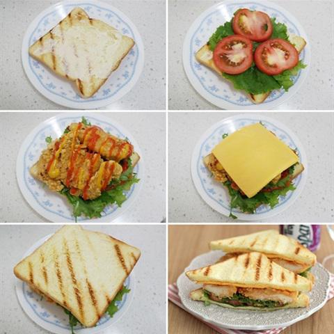 Cách làm sandwich kẹp ức gà