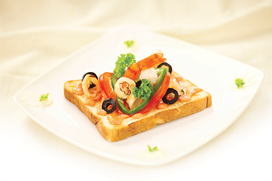 Sandwich nướng hải sản