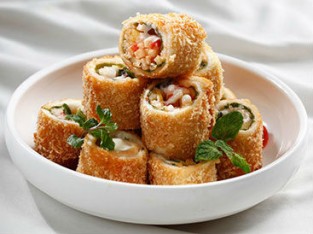 Sandwich trái cây chiên giòn