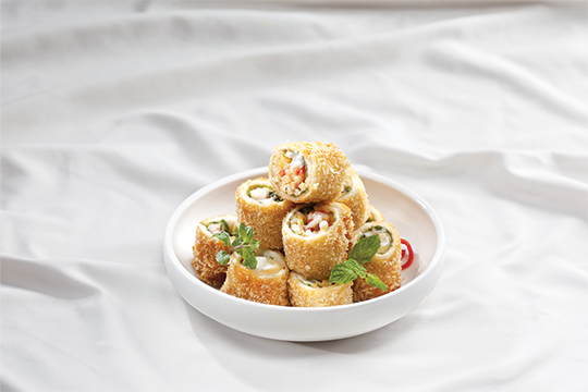 Sandwich trái cây chiên giòn