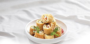 Sandwich trái cây chiên giòn