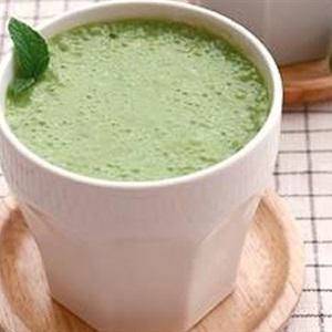 Cách làm sinh tố đậu xanh bạc hà