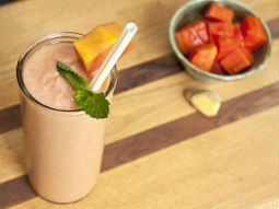 Sinh tố đu đủ gừng