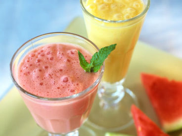 Sinh tố dưa hấu bạc hà