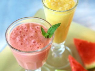 Sinh tố dưa hấu bạc hà