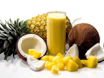 Sinh tố dừa, thơm