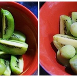 Cách làm sinh tố kiwi nho xanh