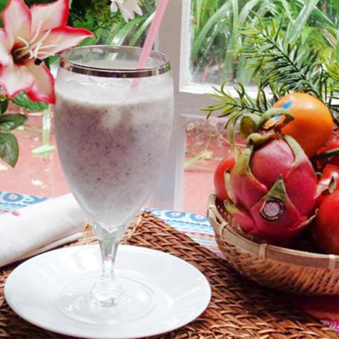 Cách làm sinh tố sữa thanh long