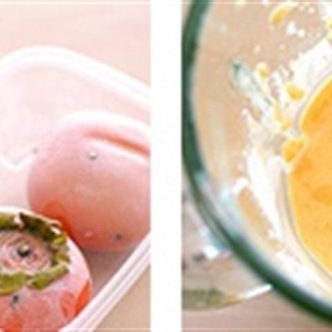 Cách làm sinh tố trái hồng