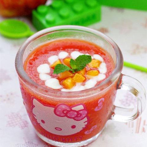 Cách làm sinh tố xoài dưa hấu