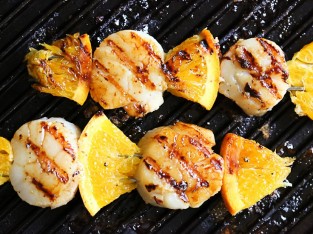 Sò điệp nướng cam mật ong