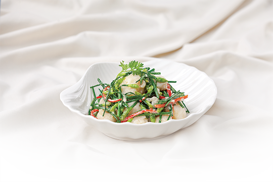 Sò điệp xào bông hẹ mayonnaise